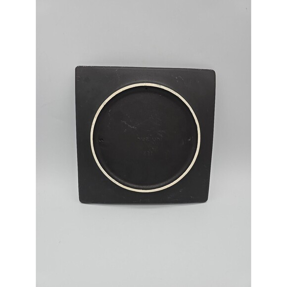 Hyalyn Pottery Plate Japanese Geisha Cherry Blossom 631 Wall Plate Black & Gold - Picture 2 of 12